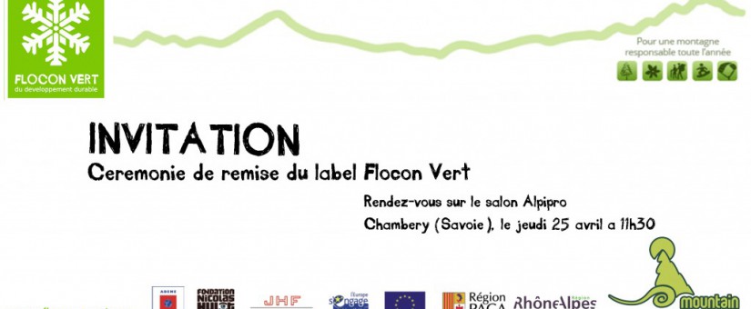 Cérémonie de remise du label : rendez-vous le 25 avril 2015